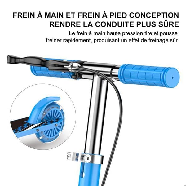 FOXSPORT Sparkcykel-Barn-Fällbar och Höjdjusterbar-Pedalbroms-Maximal belastning 100 kg-Blå