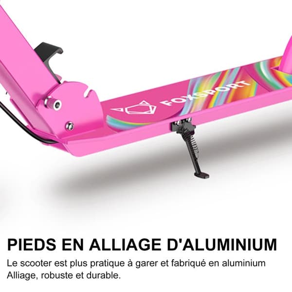 FOXSPORT Sparkcykel-Barn-Fällbar-Trampbroms-Maximal belastning 100 kg-Rosa Röd