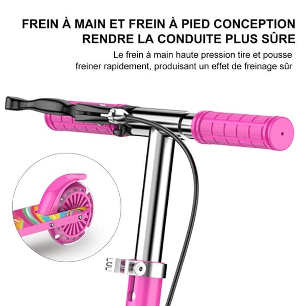 FOXSPORT Sparkcykel-Barn-Fällbar-Trampbroms-Maximal belastning 100 kg-Rosa Röd