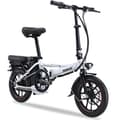 Miniatyrbild 1 av 11: Hedatx MINI Elcykel För Vuxen 400W Motor Stadspendlare Elcykel 48V13AH Batteri Elcykel 14 Tums Däck Elcykel