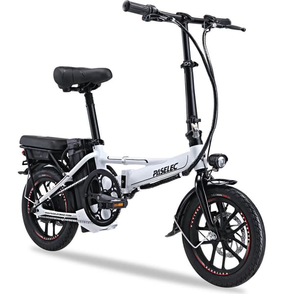 Hedatx MINI Elcykel För Vuxen 400W Motor Stadspendlare Elcykel 48V13AH Batteri Elcykel 14 Tums Däck Elcykel