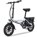 Miniatyrbild 1 av 11: ：Hedatx MINI City Commuter Elcykel 400W Motor Vuxen Elcykel 48V13AH Batteri Elcykel 14 Tums Däck Elcykel