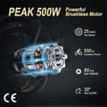 Pikkukuva 8 / 11: ELEKWHEELS E6 Aikuisille Tarkoitettu Sähköpyörä 500 W Sähköpyörä 48V15Ah Akulla, Maastoon Sopiva Sähköpyörä, 20 Tuuman Paksurenkainen Sähköpyörä