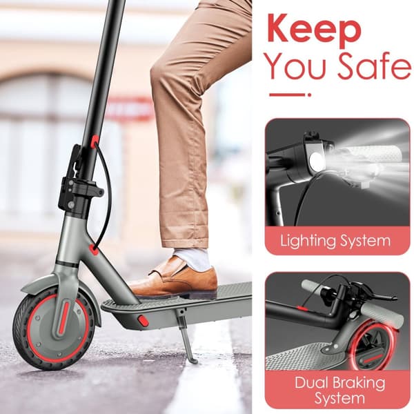Elscooter elcykel - 2025 - OOK-TEK D8 KickScooter Elsparkcykel elkick - 30km/h
