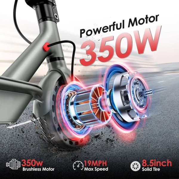 Elscooter elcykel - 2025 - OOK-TEK D8 KickScooter Elsparkcykel elkick - 30km/h