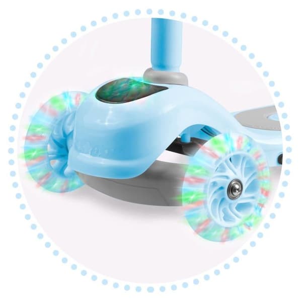 Ricokids Loco Scooter Hopfällbar LED Scooter för barn 3 Hjul