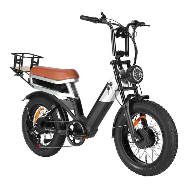 BAOLUJIE DP2033 Sähköpyörä 48V 30AH akku 1000W * 2 kaksoismoottoria 20 Tuuman Renkaat 90-100KM Enimmäismilometri 120KG Enimmäiskormitus Sähköpyörä - M