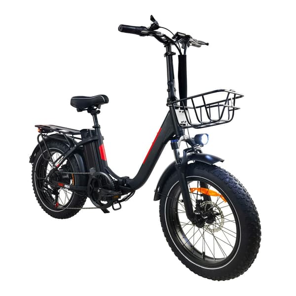 BaoLujie DZ2030 Sähköpyörä 500W, 48V 13Ah Akku, 20x4.0 Tuuman Renkaat, Taitettava, 40 km/h, Valkoinen Sähköpyörä