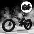 Pikkukuva 7 / 11: BAOLUJIE DZ2002 aikuisten sähköpyörä 500W moottori Ebike 48V13Ah akku kaupungin sähköpyörä 20 tuuman rasva rengas sähköpyörä