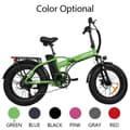 Pikkukuva 8 / 11: BAOLUJIE DZ2002aikuisten Sähköpyörä 500W Moottori 20 Tuuman Renkaat All-Terrain Polkupyörä 48V13AH Akku Taitettava Sähköpyörä