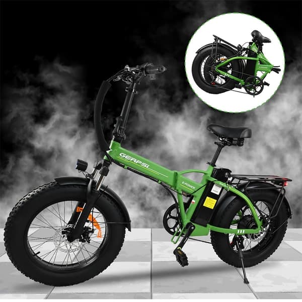 BAOLUJIE DZ2002aikuisten Sähköpyörä 500W Moottori 20 Tuuman Renkaat All-Terrain Polkupyörä 48V13AH Akku Taitettava Sähköpyörä