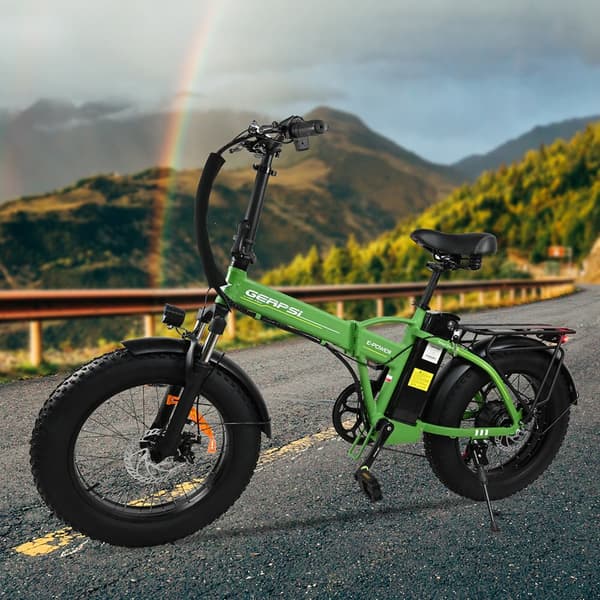 BAOLUJIE DZ2002aikuisten Sähköpyörä 500W Moottori 20 Tuuman Renkaat All-Terrain Polkupyörä 48V13AH Akku Taitettava Sähköpyörä