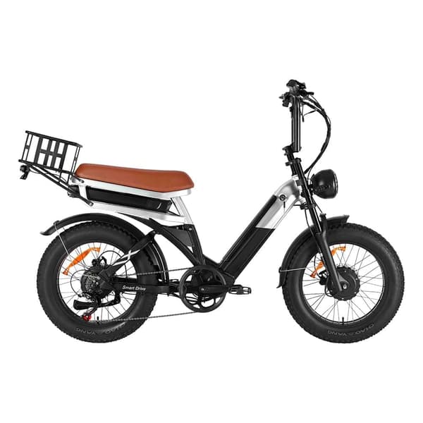 BAOLUJIE DP2033 Sähköpyörä 48V 30AH akku 1000W * 2 kaksoismoottoria 20 Tuuman Renkaat 90-100KM Enimmäismilometri 120KG Enimmäiskormitus Sähköpyörä - M