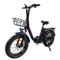 Miniatyrbild 4 av 11: BaoLujie DZ2030 Elcykel 500W, 48V 13Ah Batteri, 20x4,0 Tums Däck, Vikbar, 40 km/t, Vit Elcykel