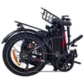 Miniatyrbild 6 av 11: BaoLujie DZ2030 Elcykel 500W, 48V 13Ah Batteri, 20x4,0 Tums Däck, Vikbar, 40 km/t, Vit Elcykel