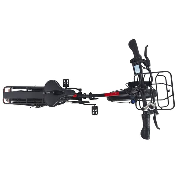 BaoLujie DZ2030 Elcykel 500W, 48V 13Ah Batteri, 20x4,0 Tums Däck, Vikbar, 40 km/t, Vit Elcykel