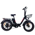 Miniatyrbild 2 av 11: BaoLujie DZ2030 Elcykel 500W, 48V 13Ah Batteri, 20x4,0 Tums Däck, Vikbar, 40 km/t, Vit Elcykel