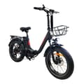 Miniatyrbild 1 av 11: BaoLujie DZ2030 Elcykel 500W, 48V 13Ah Batteri, 20x4,0 Tums Däck, Vikbar, 40 km/t, Vit Elcykel