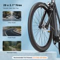 Miniatyrbild 11 av 11: PURE UNICORN U6 Elcykel För Vuxna 48V14Ah Batteri Elcykel Herr 500W Motor El-Mountainbike 29-Tums Däck Herr Elcykel
