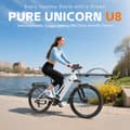 Miniatyrbild 6 av 11: PURE UNICORN U8 City Commuter Elcykel 500W Motor Vuxen Elcykel 48V14Ah Batteri Elcykel 27,5 Tums Däck Elcykel