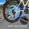 Miniatyrbild 11 av 11: PURE UNICORN U8 City Commuter Elcykel 500W Motor Vuxen Elcykel 48V14Ah Batteri Elcykel 27,5 Tums Däck Elcykel