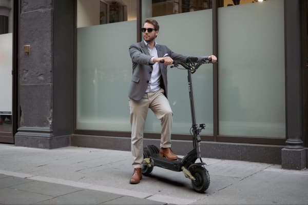 OOTD S30 2*1200W motor, 52V 23,4AH batteri, räckvidd 60 km, 10-tums däck, hydrauliska skivbromsar, hopfällbar elscooter