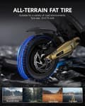 Miniatyrbillede 8 af 11: OOTD S30 foldbar elektrisk scooter, 1200W*2 dobbeltmotorer, 52V 23.4AH batteri, tophastighed 65 km / t, hydrauliske bremser for og bag