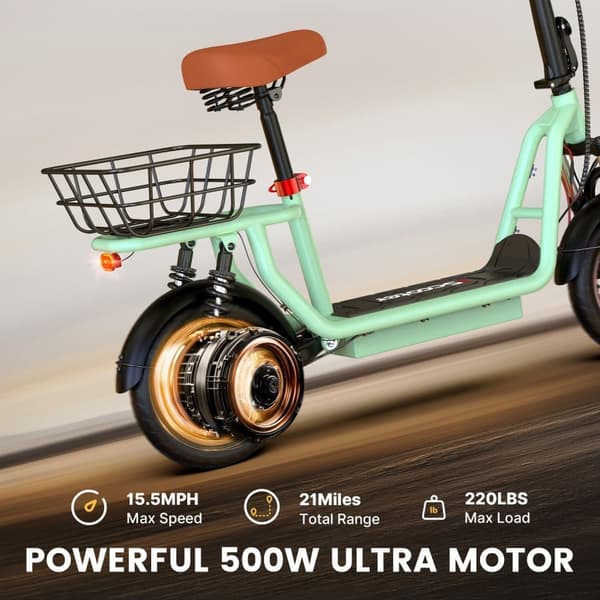 iScooter i12 Elscooter För Vuxna 500W Motor 36V7.5Ah Batteri Hopfällbar elsparkcykel 12-Tums Däck Stadspendlare Elsparkcykel