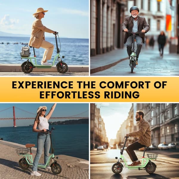 iScooter i12 City Commuter Elscooter 500W Motor 36V7.5Ah Batteri Hopfällbar Elscooter 12-Tums Däck Elscooter För Vuxna
