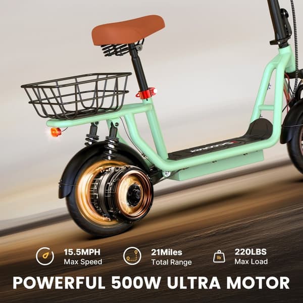 iScooter i12 Elscooter För Vuxna 500W Motor 36V7.5Ah Batteri Hopfällbar Elsparkcykel 12-Tums Däck Stadspendlare Elsparkcykel