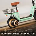 Miniatyrbild 11 av 11: iScooter i12 Elscooter För Vuxna 500W Motor 36V7.5Ah Batteri Hopfällbar Elsparkcykel 12-Tums Däck Stadspendlare Elsparkcykel