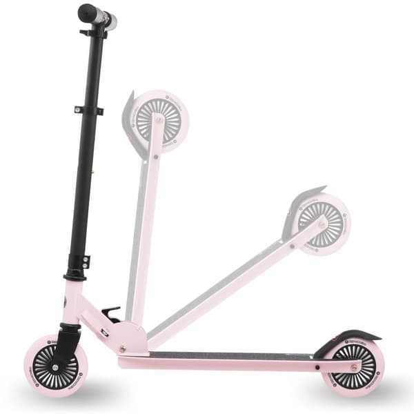 HyperMotion WILLY Børnehjul – 2 hjul, pink, foldbar, højdejusterbar, PU hjul, ABEC-7, 3+, 2,2 kg