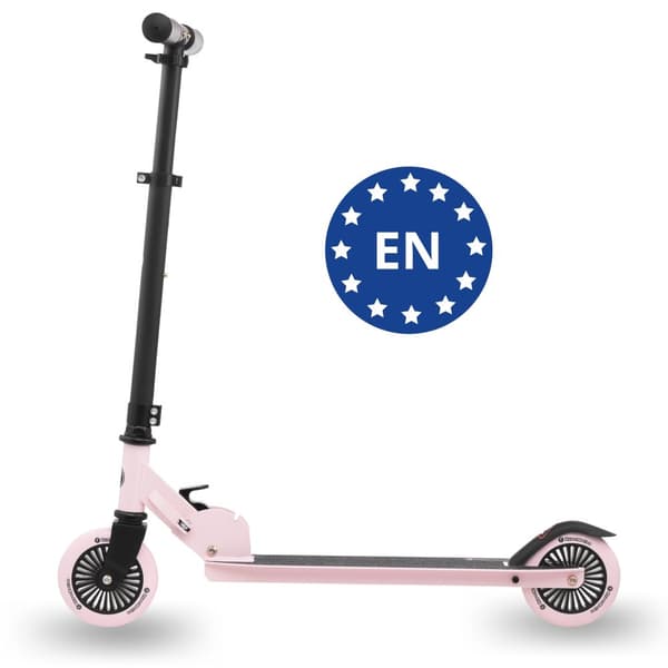 HyperMotion WILLY Børnehjul – 2 hjul, pink, foldbar, højdejusterbar, PU hjul, ABEC-7, 3+, 2,2 kg