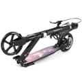Miniatyrbild 7 av 10: HyperMotion Skyline sparkcykel – hopfällbar aluminium, 20 cm PU-hjul, handbroms, stötdämpare, dryckhållare, 6+, max 100 kg
