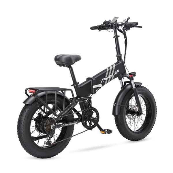 PURE UNICORN U4 City Commuter Elcykel 1000W Motor Vuxen Elcykel 48V15Ah Batteri Elcykel 20 Tums Feta Däck Hopfällbar Elcykel