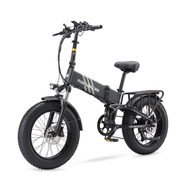PURE UNICORN U4 City Commuter Elcykel 1000W Motor Vuxen Elcykel 48V15Ah Batteri Elcykel 20 Tums Feta Däck Hopfällbar Elcykel