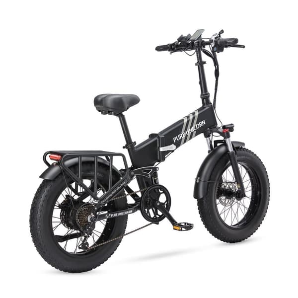 PURE UNICORN U4 City Commuter Elcykel 48V15Ah Batteri Elcykel för Vuxna 1000W Motor Elcykel 20 Tums Feta Däck Hopfällbar Elcykel