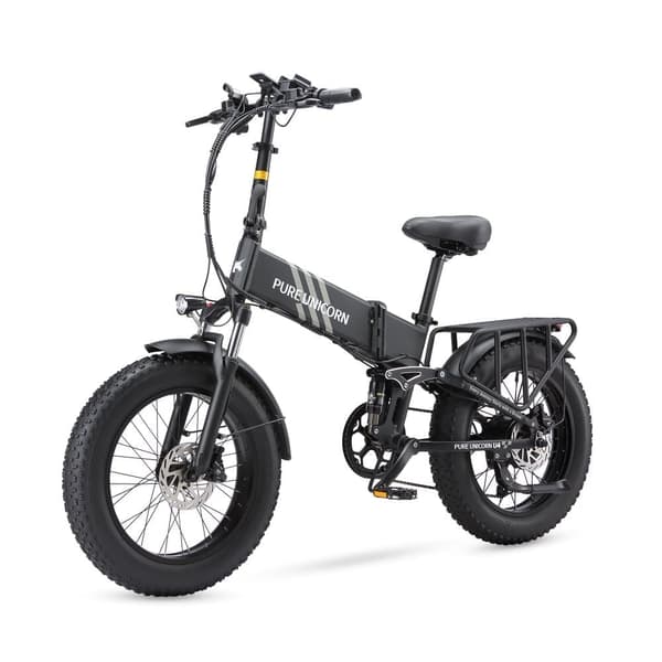 PURE UNICORN U4 City Commuter Elcykel 48V15Ah Batteri Elcykel för Vuxna 1000W Motor Elcykel 20 Tums Feta Däck Hopfällbar Elcykel