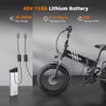 Miniatyrbild 7 av 11: PURE UNICORN U4 City Commuter Elcykel 1000W Motor Vuxen Elcykel 48V15Ah Batteri Elcykel 48KM/H Maxhastighet Hopfällbar Elcykel
