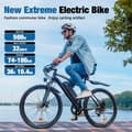 Pikkukuva 5 / 11: iScooter EB3 Miesten Sähkömaastopyörä, 500 W:n Sähköpyörä Aikuisille, 36 V, 10,4 Ah:n Akku, Sähköpyörä, 26 Tuuman Rengas, Miesten Sähköpyörä