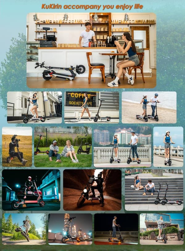 KuKirin G4 Max foldbar elektrisk scooter 800W, 48V 18.2Ah batteri, tophastighed 45 km / t, 10 tommer dæk, dobbelt skivebremse