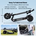 Miniatyrbillede 9 af 11: El-scooter iScooter W9, 1000W motor, 48V 14Ah batteri, 10" , dobbelt støddæmpning