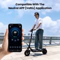 Miniatyrbillede 10 af 11: El-scooter iScooter W9, 1000W motor, 48V 14Ah batteri, 10" , dobbelt støddæmpning