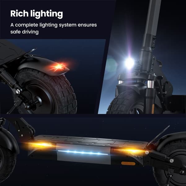 El-scooter iScooter W9, 1000W motor, 48V 14Ah batteri, 10" , dobbelt støddæmpning