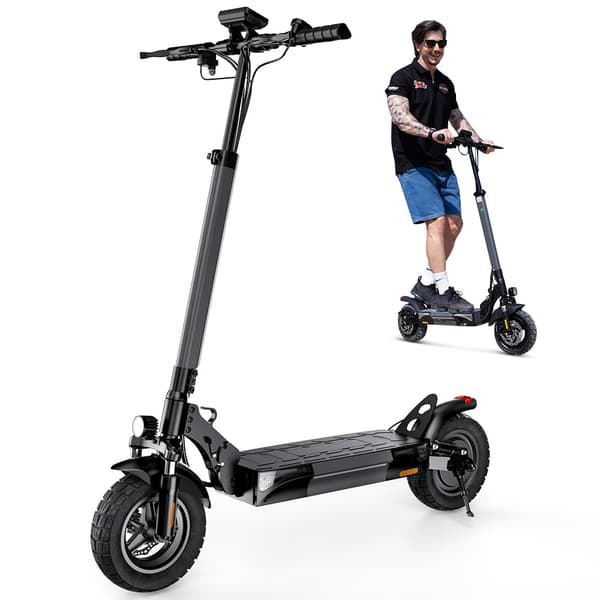 El-scooter iScooter W9, 1000W motor, 48V 14Ah batteri, 10" , dobbelt støddæmpning