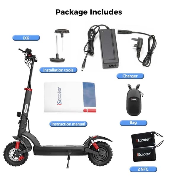 IScooter iX6 taitettava E-skootteri 1000W moottori 48V17.5Ah akku NFC Start E-skootteri monitoiminen LCD-instrumentti E-skootteri
