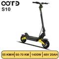 Pikkukuva 1 / 11: OOTD S10 10'' täysjousitettu sähköpotkulauta, 1400 W moottori, 55 km/h, 20 Ah akku, toimintasäde 60–70 km, vilkku