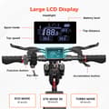 Miniatyrbillede 8 af 11: iScooter iX4 elektrisk scooter 48V 15Ah batteri 800W motor 45 km / t Hastighed 40 km rækkevidde 10" dæk skridsikre terrængående dæk E-scooter