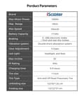 Miniatyrbillede 11 af 11: IScooter iX6 Foldbar E-Scooter 48V17.5Ah Batteri 1000W Motor NFC Start E-Scooter Multifunktionel LCD Instrument E-Scooter