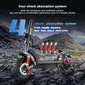 Miniatyrbillede 7 af 11: IScooter iX6 Foldbar E-Scooter 48V17.5Ah Batteri 1000W Motor Multifunktionel NFC Start E-Scooter LCD Instrument E-Scooter